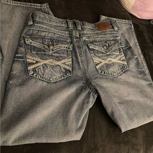 baggy fit designed jeans